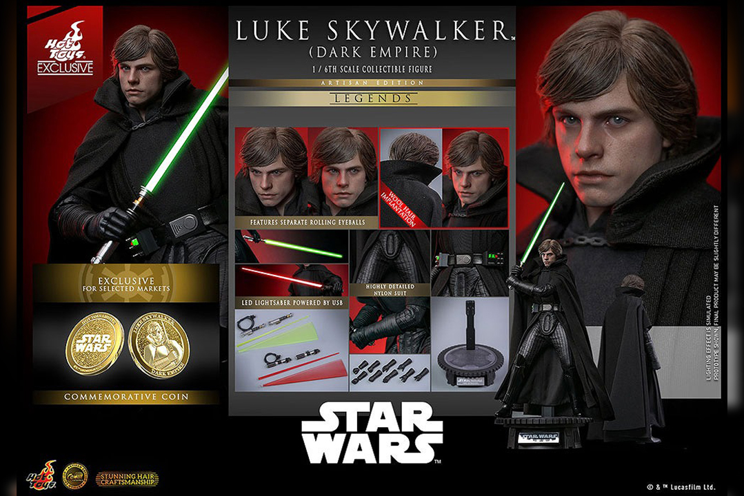 ホットトイズ コミック・マスターピース ルーク・スカイウォーカー（『ダーク・エンパイア』） アルチザン ボーナスアクセサリー付き