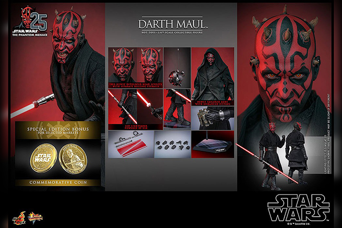 ホットトイズ ムービー・マスターピース ダース・モール（2.0） ボーナスアクセサリー付き