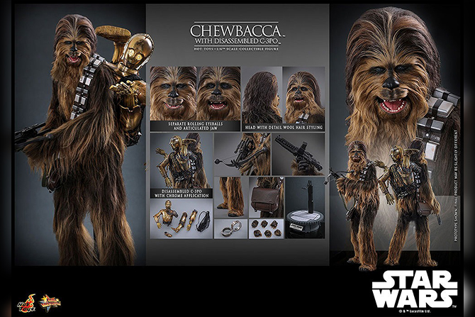 ホットトイズ新作！『帝国の逆襲』チューバッカが26年1月発売！分解されたC-3POも付属