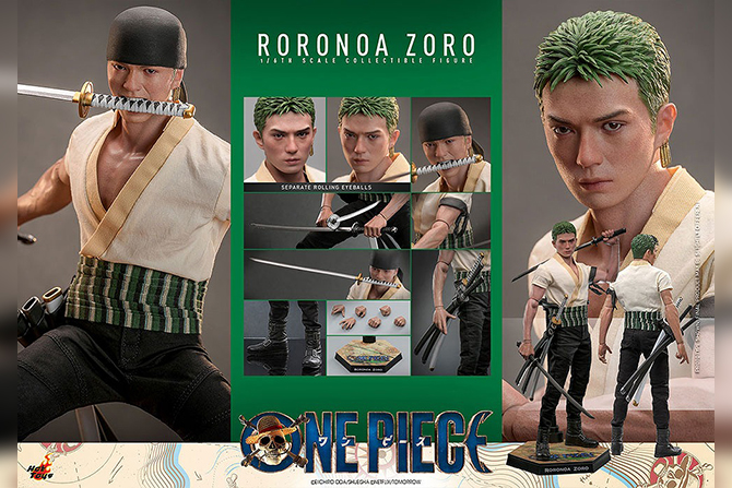 ホットトイズ新作！実写版『ONE PIECE』よりロロノア・ゾロが25年8月発売！新田真剣佑のフェイスを再現！