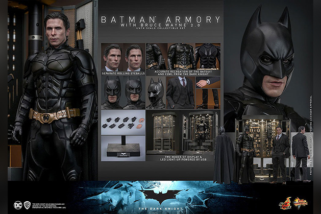 ホットトイズ新作！『ダークナイト』バットスーツ格納庫＆ブルース・ウェイン（2.0版）が25年7月に発売！