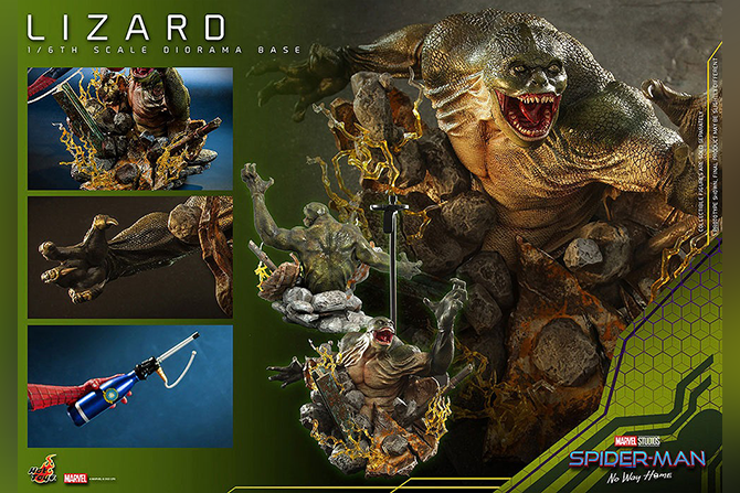 ホットトイズ ムービー・マスターピース アメイジング・スパイダーマン（『アメイジング・スパイダーマン2』）＆リザード（ジオラマ台座）セット