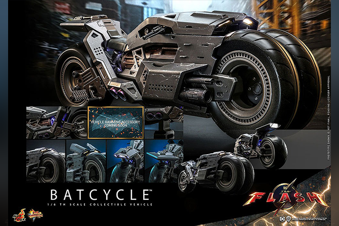 ホットトイズ新作！『ザ・フラッシュ』バットサイクルが25年1月発売！バットマンとのセット版も