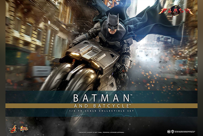 ホットトイズ ムービー・マスターピース バットマン＆バットサイクル（『ザ・フラッシュ』）
