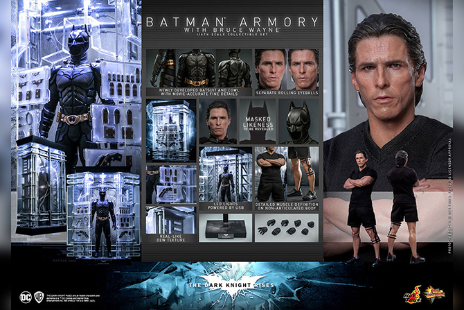 ホットトイズ新作！バットスーツ格納庫＆ブルース・ウェインが25年1月発売！LED発光もあり
