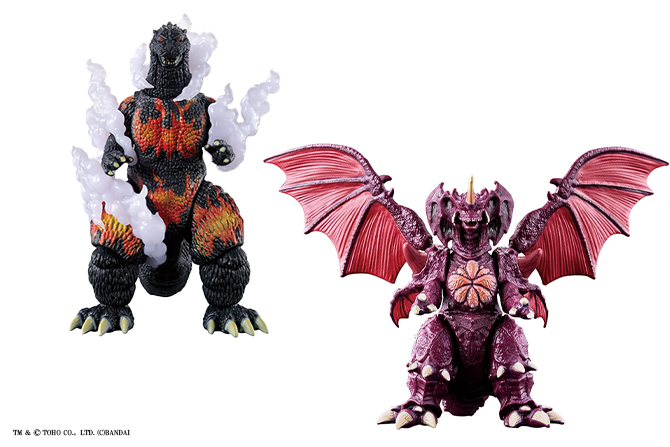 ゴジラアクションフィギュア バーニングゴジラVSデストロイア バトルセット