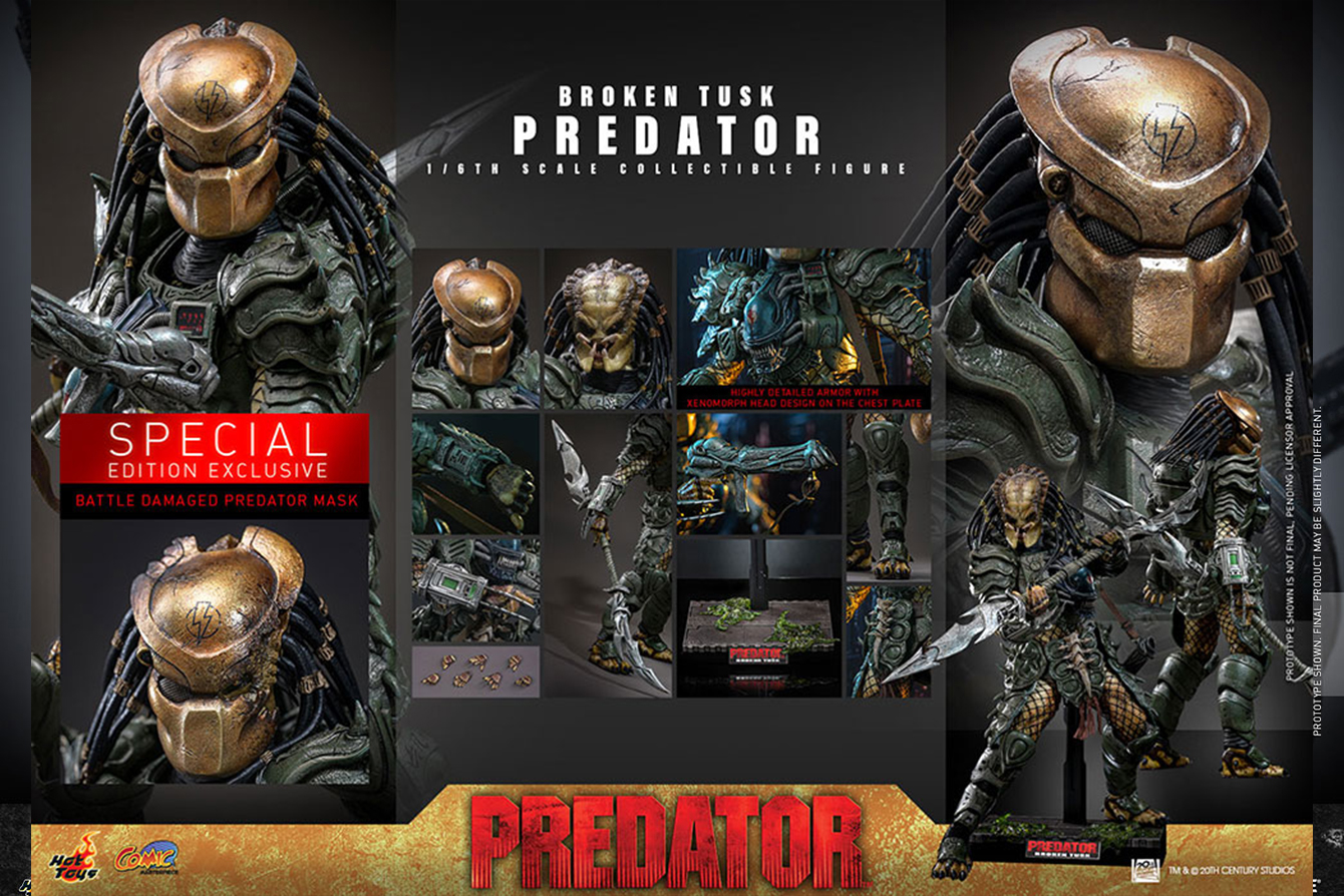 ホットトイズ　コミック・マスターピース　ブロークンタスク・プレデター　ボーナスアクセサリー付き