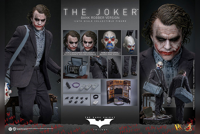 ホットトイズ新作！『ダークナイト』銀行強盗版ジョーカーが2026年10月発売！植毛版も同時展開！