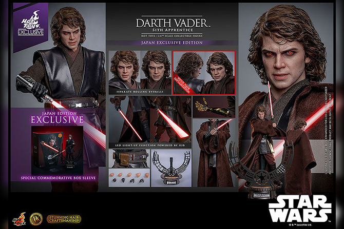 ホットトイズ新作！ダークサイドに墜ちたアナキン／ダース・ベイダーが植毛仕様で発売！