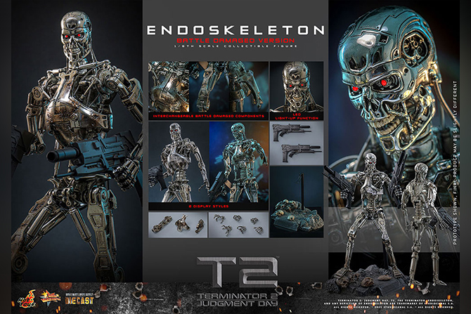 ホットトイズ新作！『ターミネーター2』エンドスケルトン バトルダメージがDIECASTで26年11月発売！