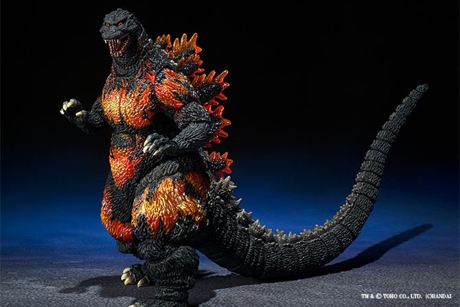 【予約開始】S.H.モンスターアーツ新作！バーニングゴジラが70周年特別記念Ver.で25年7月に発売！