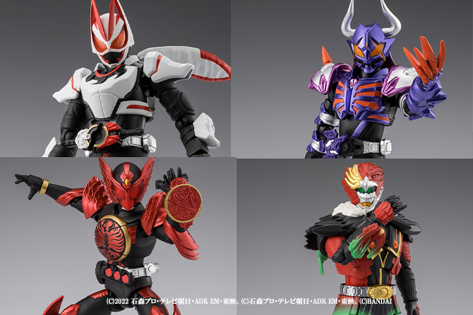 掌動EXCEEDが始動！仮面ライダーギーツ＆バッファ＆オーズ タジャドル＆アンクが25年8月発売！
