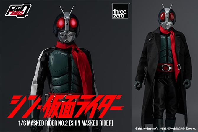threezero新作！『シン・仮面ライダー』の仮面ライダー第2号が発売決定！マフラー無しも再現