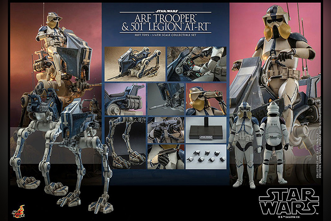 テレビ・マスターピース ARFトルーパー＆AT-RT（スター・ウォーズ／クローン・ウォーズ）