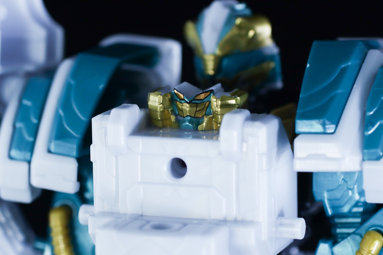 ミニプラ　テガソードホワイトバーン　レビュー　合体