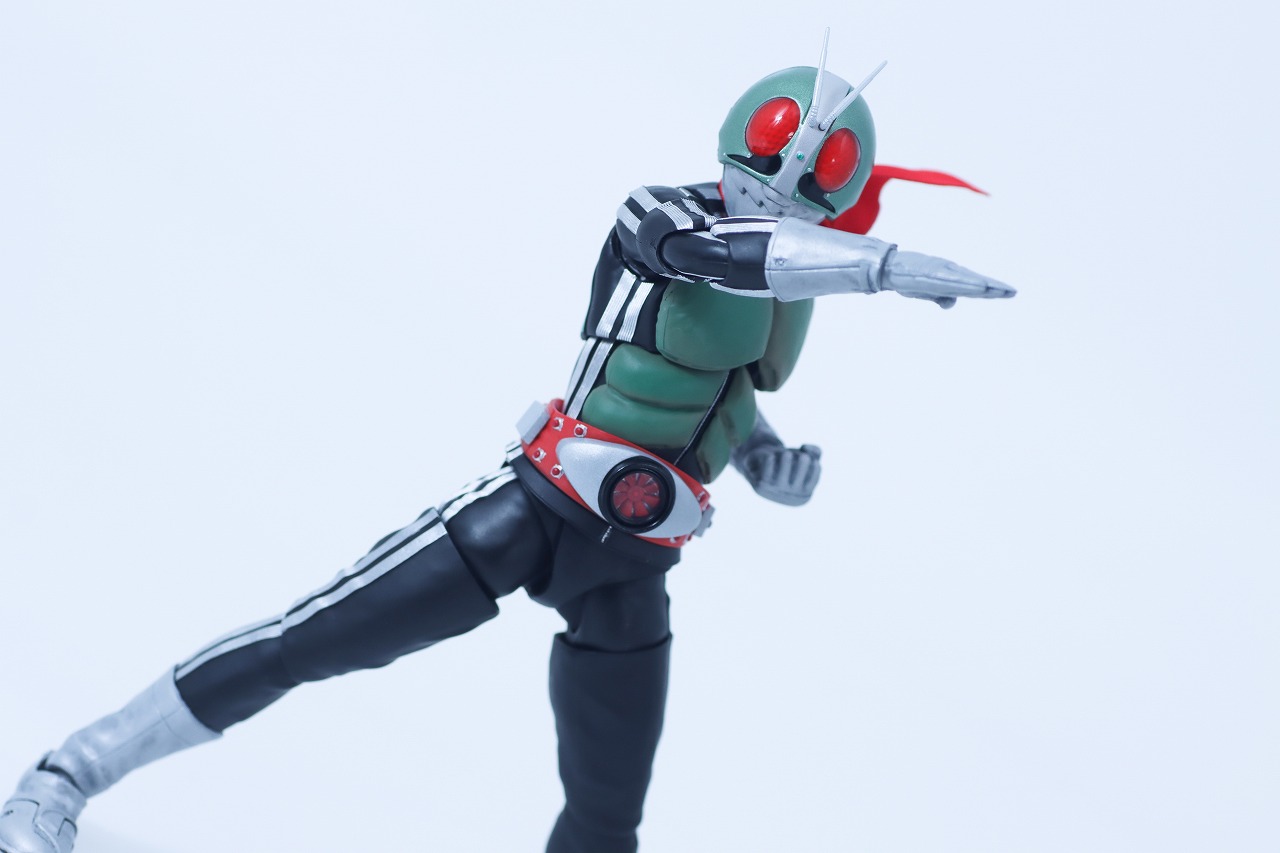 S.H.フィギュアーツ 真骨彫製法　仮面ライダー新1号 栄光の昭和ライダーエディション　レビュー　アクション