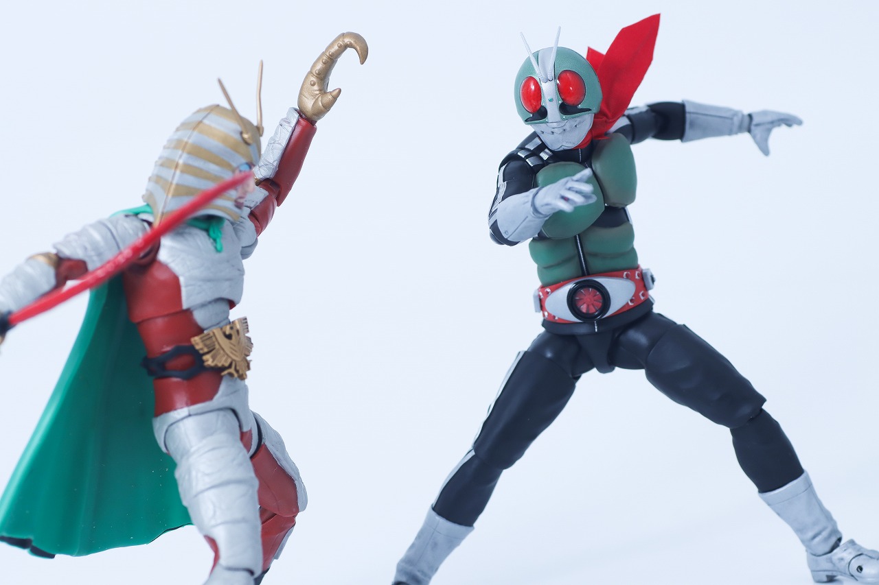 S.H.フィギュアーツ 真骨彫製法　仮面ライダー新1号 栄光の昭和ライダーエディション　レビュー　アクション