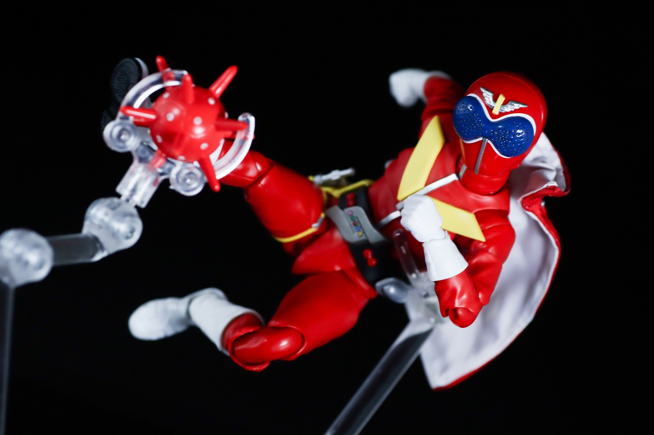 S.H.フィギュアーツ 真骨彫製法　アカレンジャー 50th Anniversary ver.　レビュー　アクション