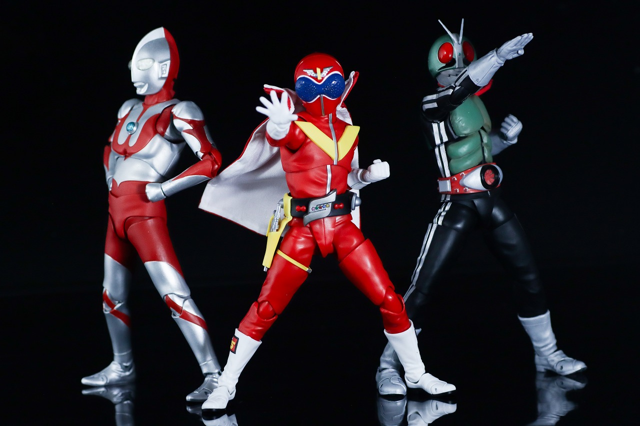 S.H.フィギュアーツ 真骨彫製法　アカレンジャー 50th Anniversary ver.　レビュー　アクション