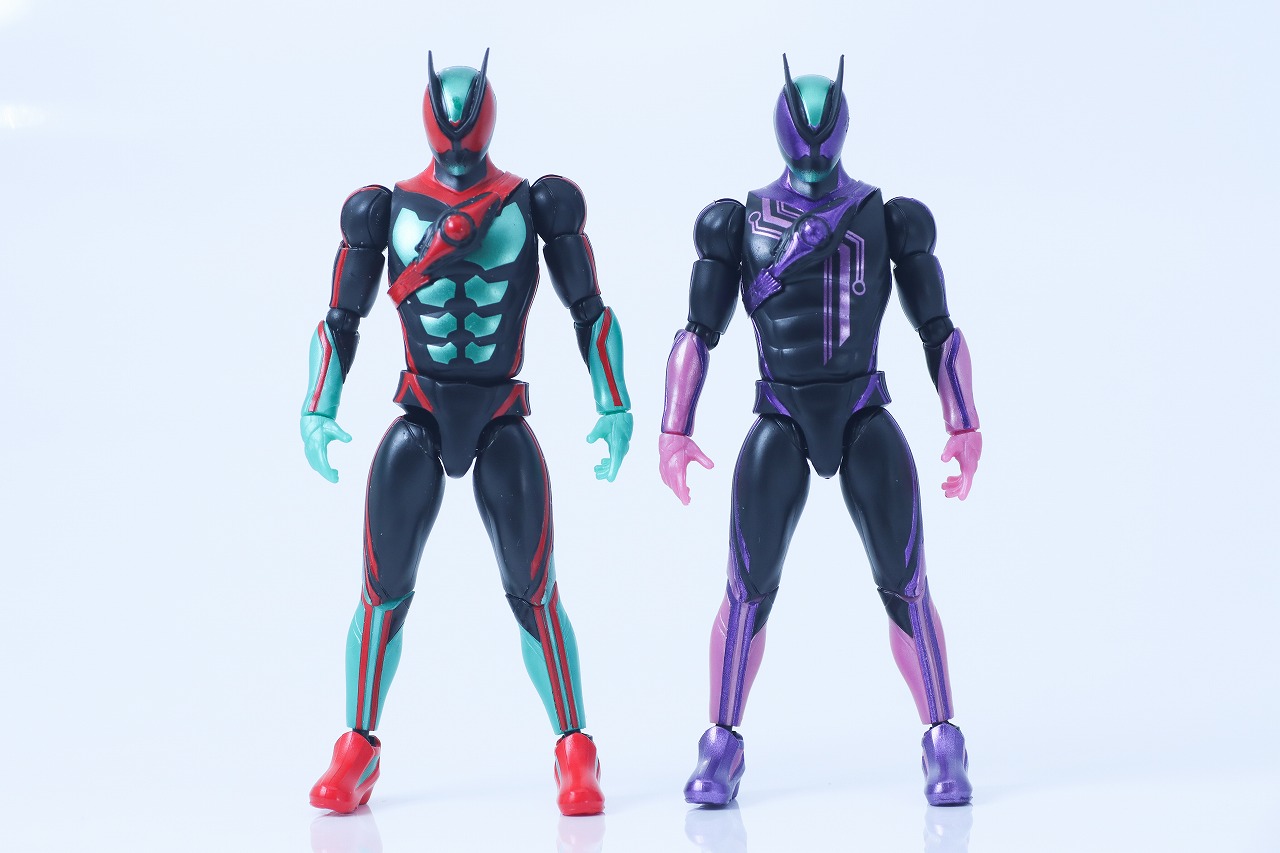 仮面ライダーアクションフィギュア カプセムチェンジコレクション　仮面ライダーゼッツ パラダイムセット　レビュー　本体　フィジカムインパクト　比較