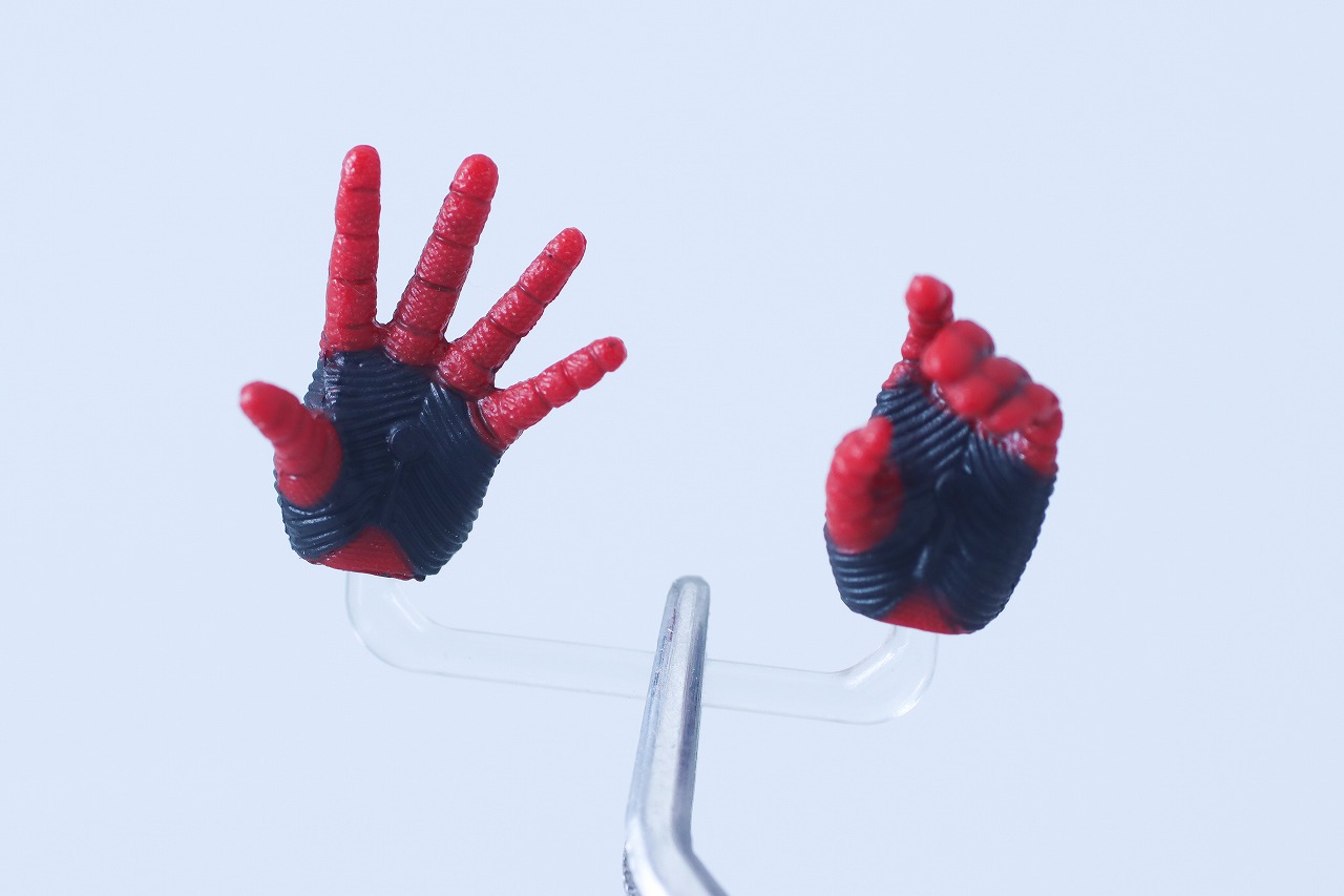 MAFEX　スパイダーマン　インテグレーテッド　スーツ　レビュー　付属品　手首