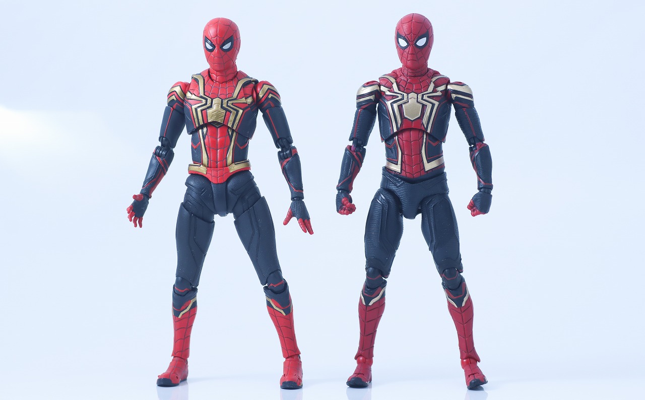 MAFEX　スパイダーマン　インテグレーテッド　スーツ　レビュー　比較　S.H.フィギュアーツ