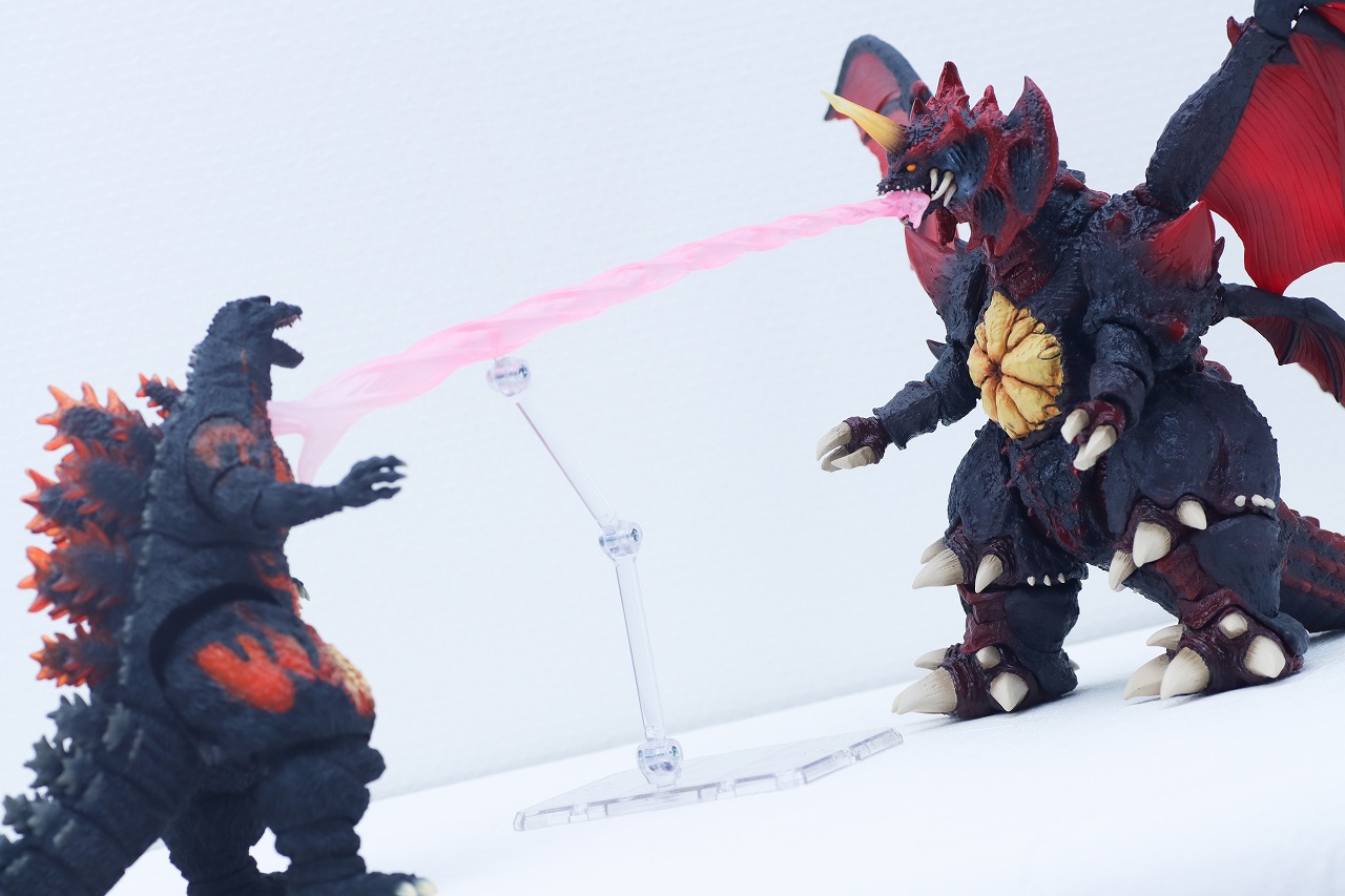 S.H.モンスターアーツ　デストロイア（完全体） 東京臨海副都心決戦ver.　レビュー　アクション　バーニングゴジラ
