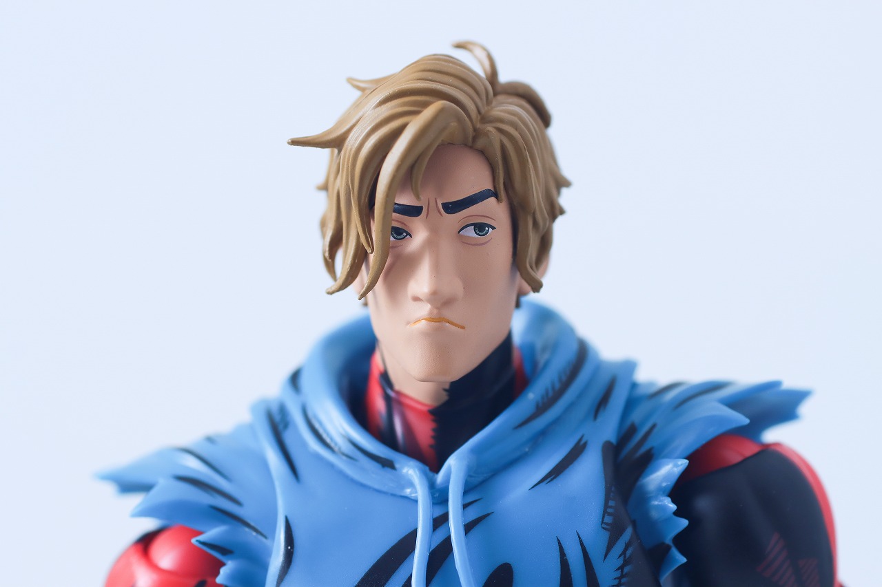 S.H.フィギュアーツ　スカーレット・スパイダー（スパイダーマン：アクロス・ザ・スパイダーバース）　レビュー　付属品　ベン・ライリー　素顔ヘッド