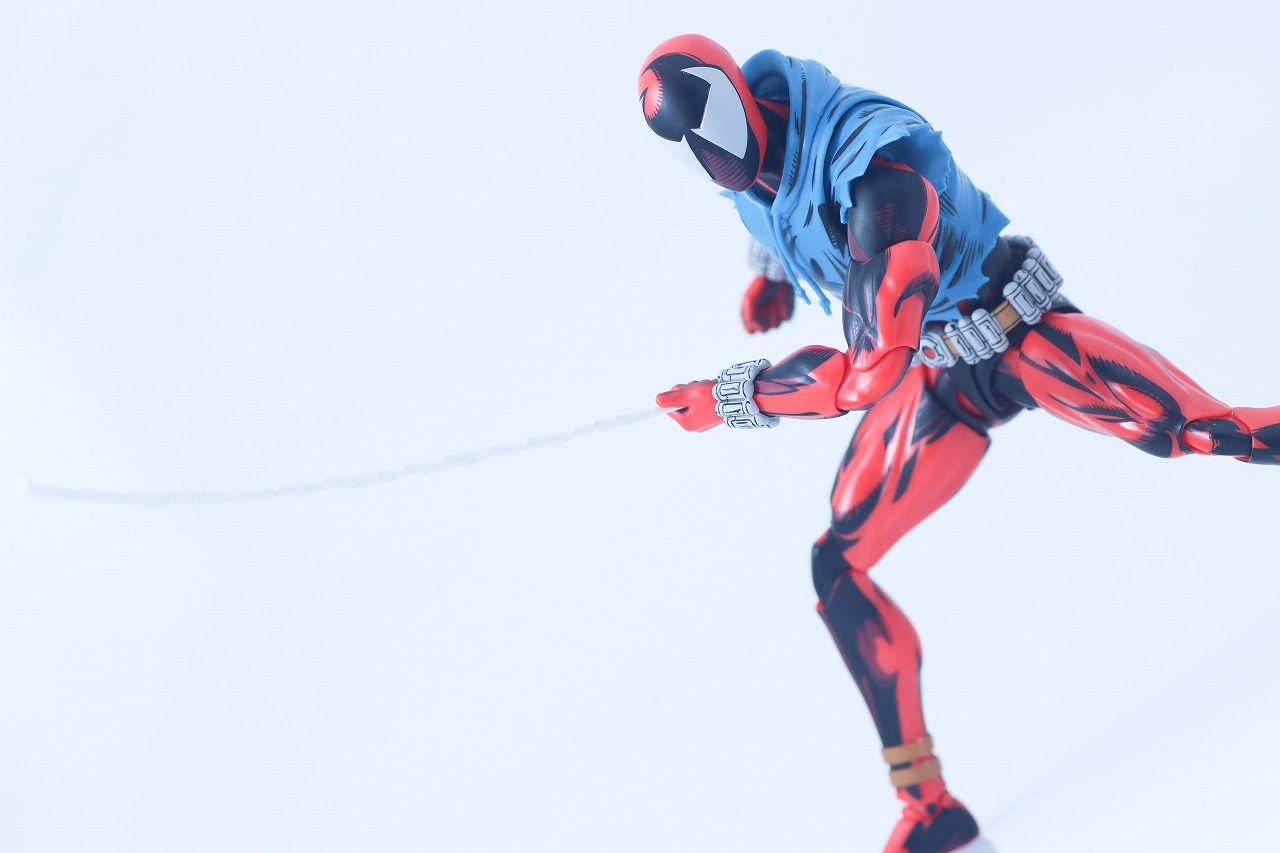 S.H.フィギュアーツ　スカーレット・スパイダー（スパイダーマン：アクロス・ザ・スパイダーバース）　レビュー　アクション