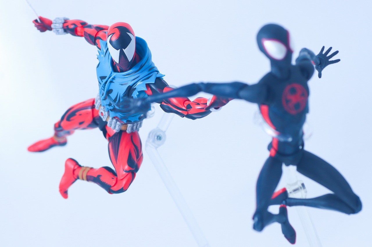 S.H.フィギュアーツ　スカーレット・スパイダー（スパイダーマン：アクロス・ザ・スパイダーバース）　レビュー　アクション　マイルス・モラレス