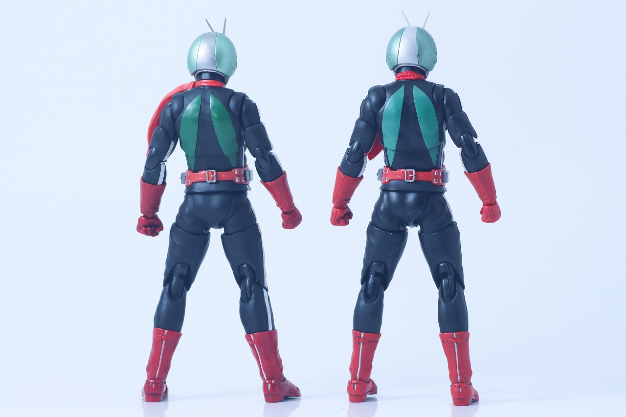 S.H.フィギュアーツ 真骨彫製法　仮面ライダー新2号 栄光の昭和ライダーエディション　レビュー　比較　通常版