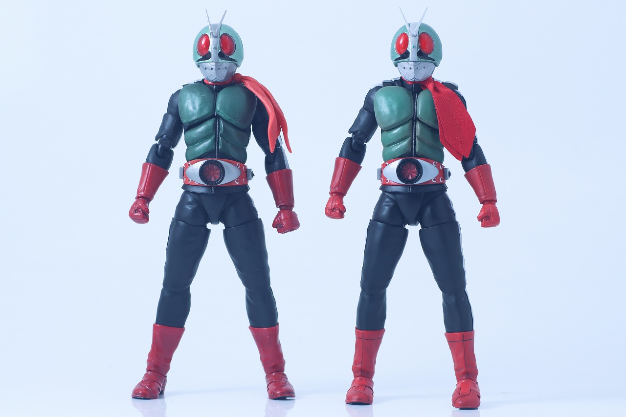 S.H.フィギュアーツ 真骨彫製法　仮面ライダー新2号 栄光の昭和ライダーエディション　レビュー　比較　通常版