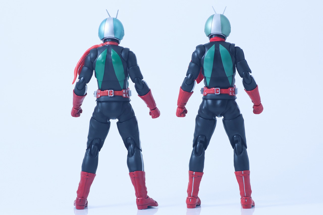 S.H.フィギュアーツ 真骨彫製法　仮面ライダー新2号 栄光の昭和ライダーエディション　レビュー　比較　50th anniversary ver