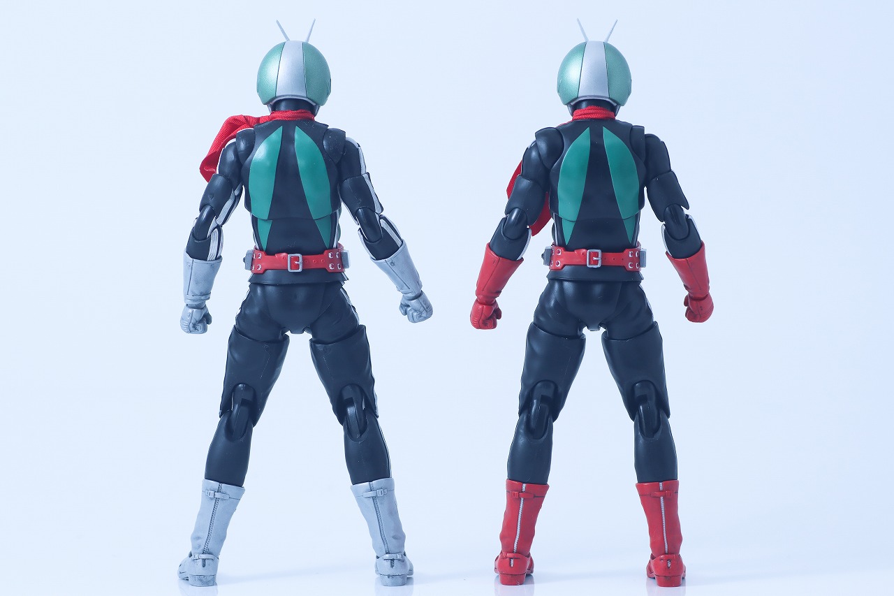 S.H.フィギュアーツ 真骨彫製法　仮面ライダー新2号 栄光の昭和ライダーエディション　レビュー　比較　新1号