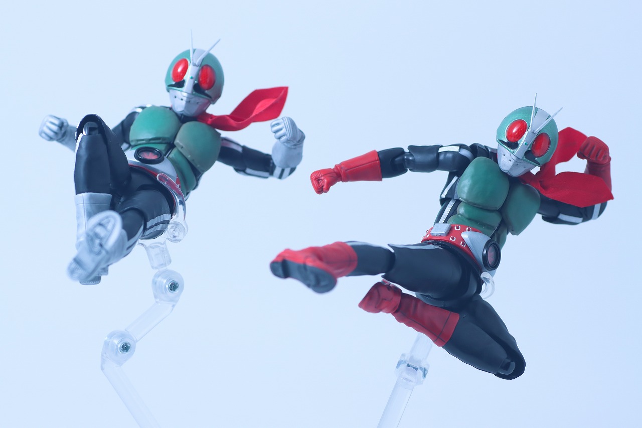 S.H.フィギュアーツ 真骨彫製法　仮面ライダー新2号 栄光の昭和ライダーエディション　レビュー　アクション　新1号