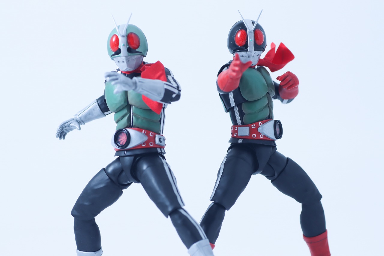 S.H.フィギュアーツ 真骨彫製法　仮面ライダー新2号 栄光の昭和ライダーエディション　レビュー　アクション　新1号