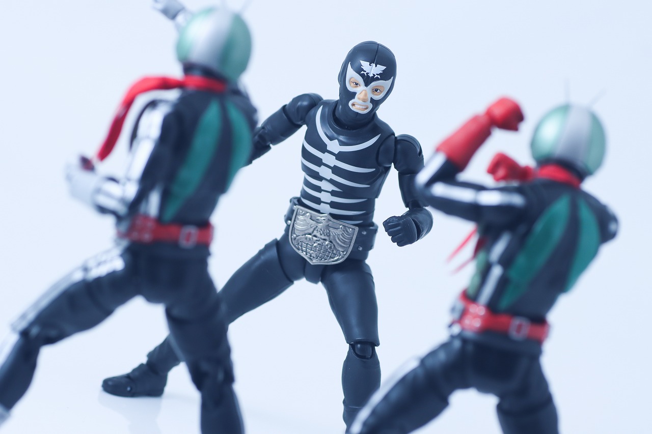 S.H.フィギュアーツ　ショッカー戦闘員 地獄の昭和怪人エディション　レビュー　アクション　仮面ライダー新1号　新2号　栄光の昭和ライダーエディション　真骨彫製法