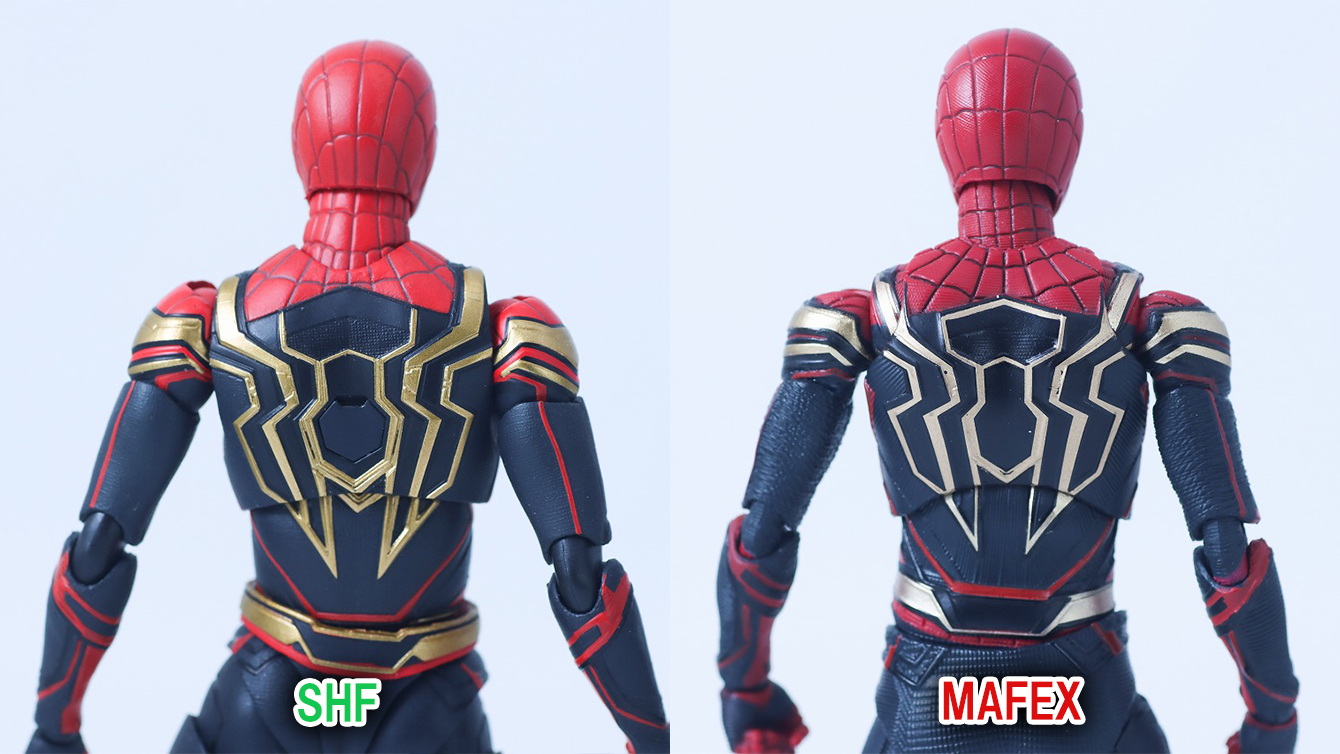 MAFEX　スパイダーマン　インテグレーテッド　スーツ　レビュー　比較　S.H.フィギュアーツ