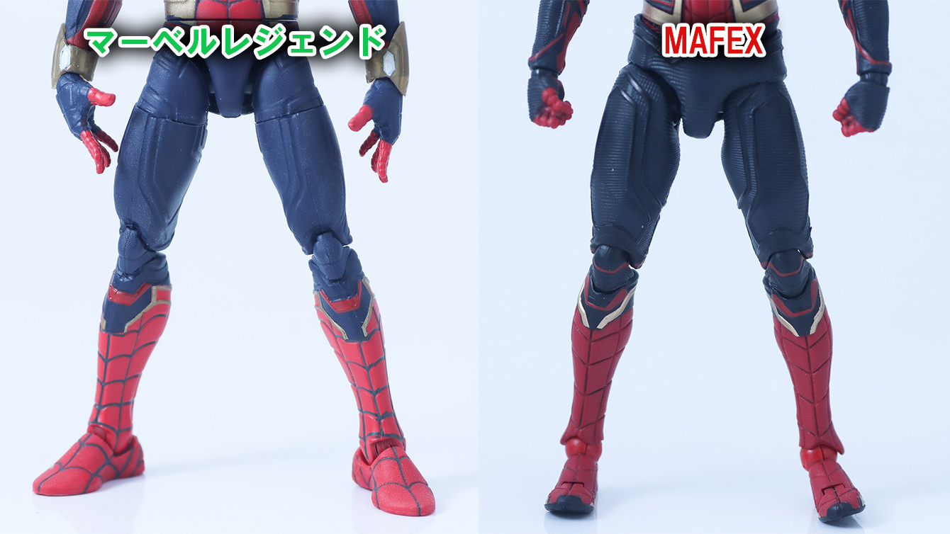 MAFEX　スパイダーマン　インテグレーテッド　スーツ　レビュー　比較　マーベルレジェンド