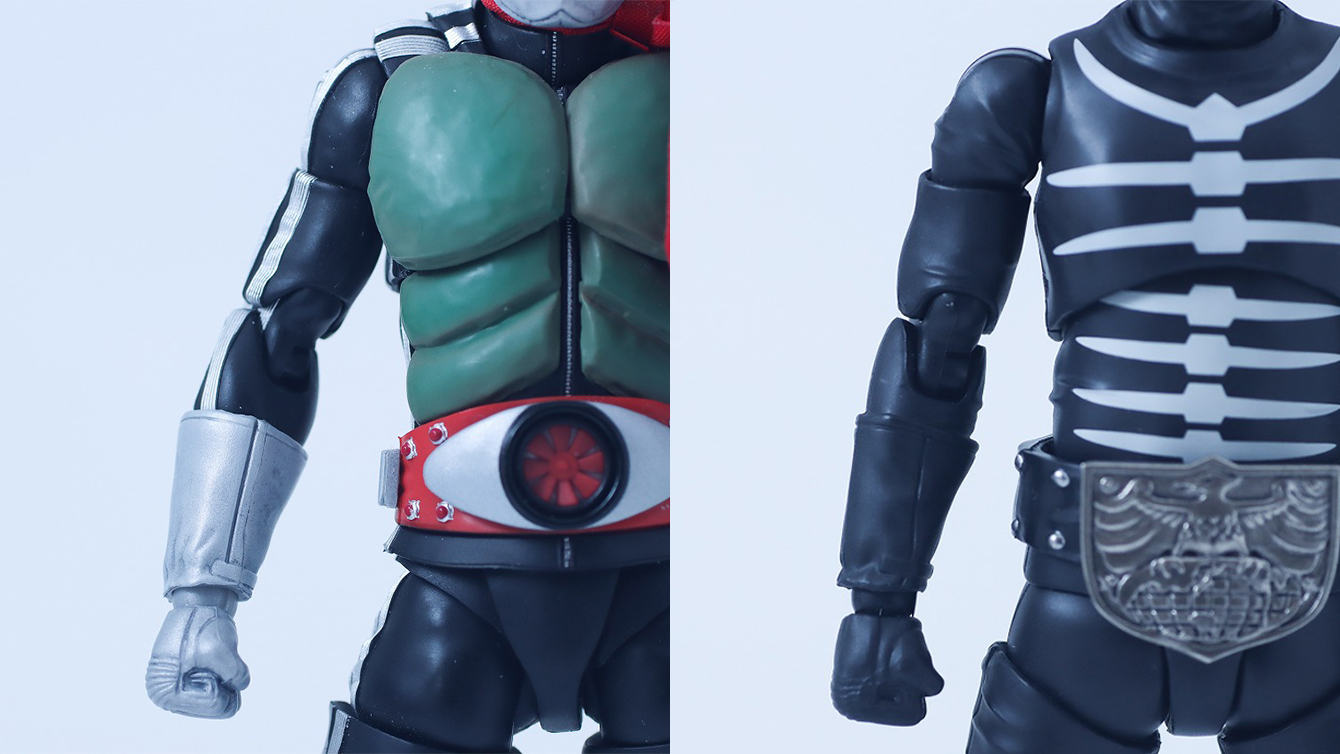 S.H.フィギュアーツ　ショッカー戦闘員 地獄の昭和怪人エディション　レビュー　比較　真骨彫製法　仮面ライダー新1号　栄光の昭和ライダーエディション