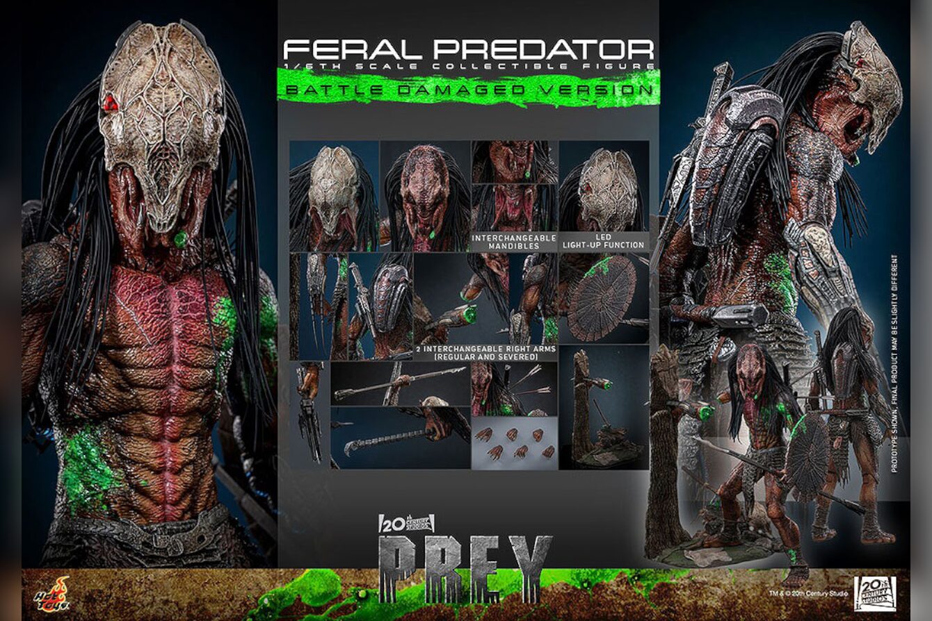 ホットトイズ新作！『プレデター：ザ・プレイ』フィアラル・プレデター バトルダメージ版が27年1月発売！