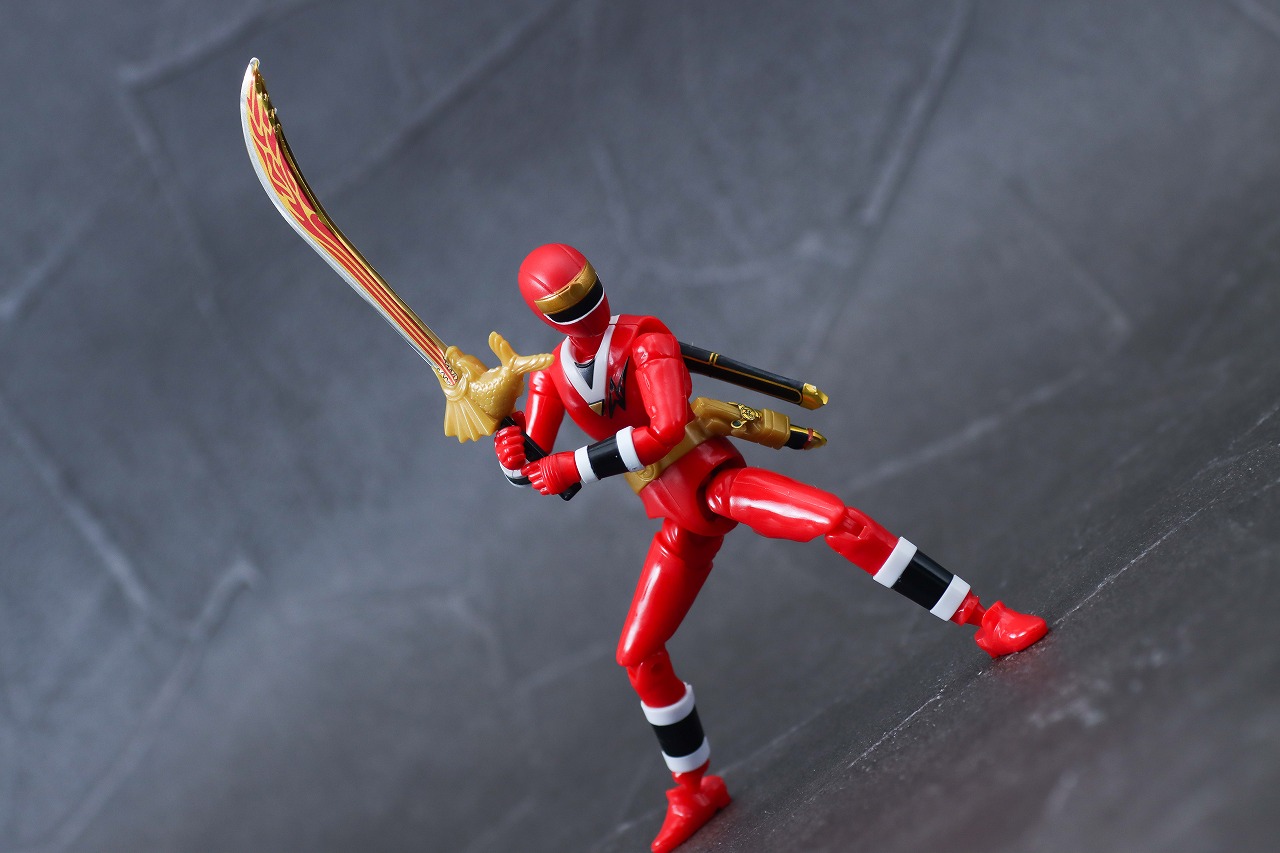 SHODO SUPER　忍者戦隊カクレンジャー　レビュー　ニンジャレッド　火炎将軍剣　アクション