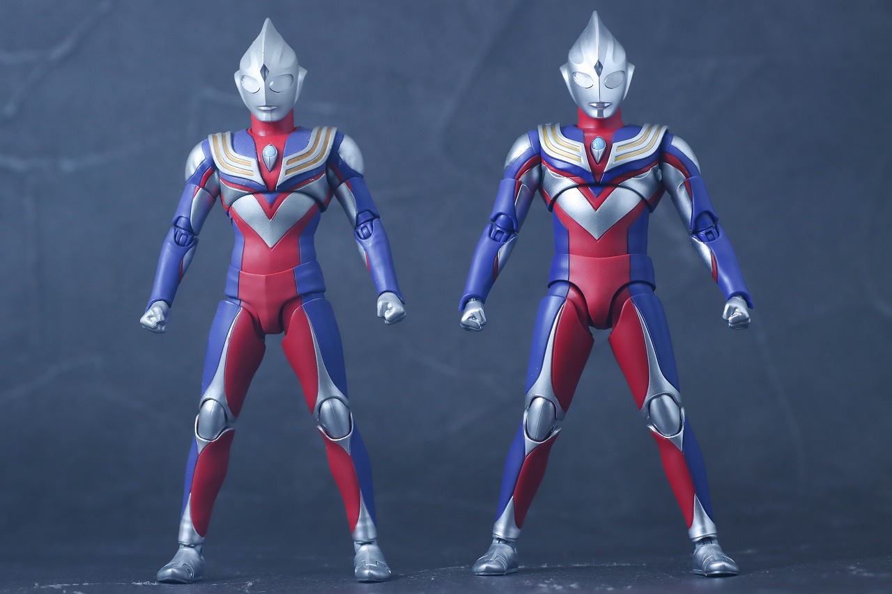 S.H.フィギュアーツ 真骨彫製法　ウルトラマンティガ マルチタイプ ウルトラの星Edition　レビュー　比較　通常版