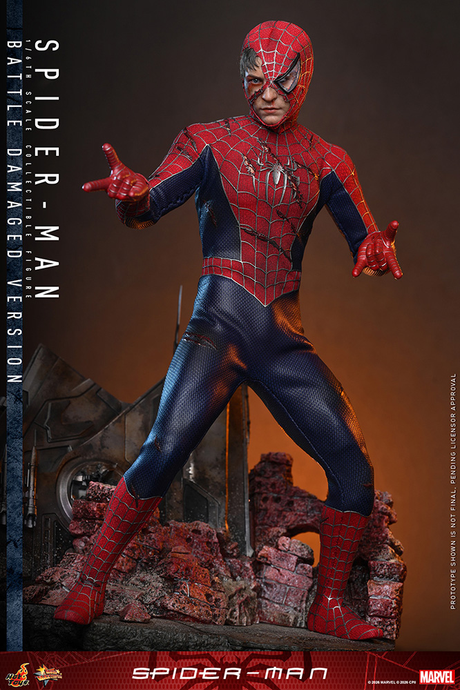 ホットトイズ　ムービー・マスターピース　スパイダーマン バトルダメージ版