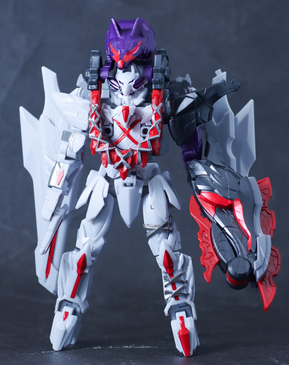 ミニプラ　テガジューン＆ダークウルフデカリバー50　レビュー　合体