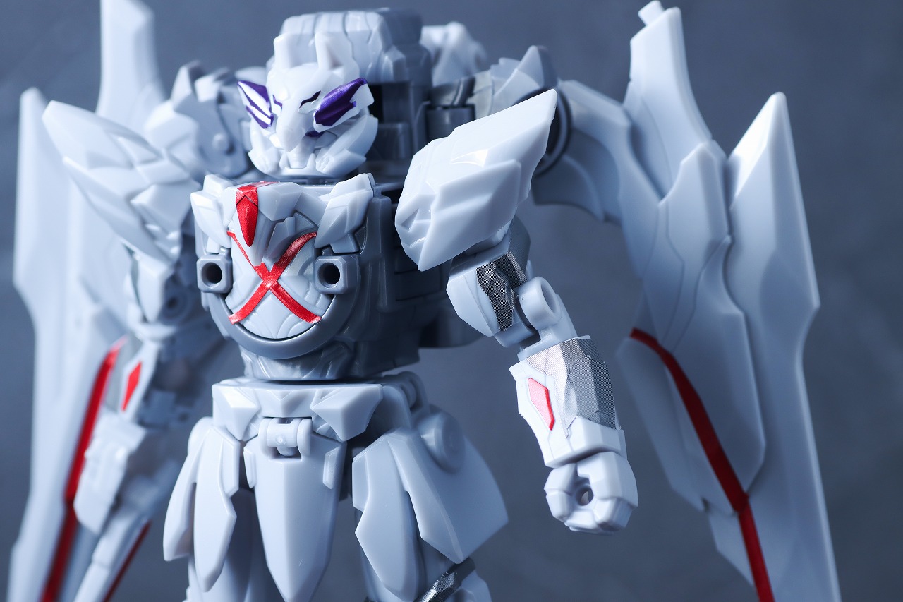 ミニプラ テガジューン&ダークウルフデカリバー50 レビュー 合体