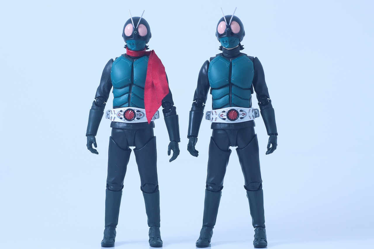 S.H.フィギュアーツ　第1バッタオーグ／仮面ライダー　シン・仮面ライダー　レビュー　比較　本郷猛版