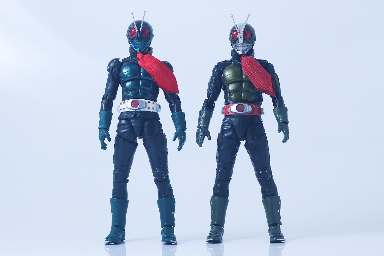 S.H.フィギュアーツ 真骨彫製法　仮面ライダー2号／一文字隼　THE NEXT　レビュー　比較　仮面ライダー1号