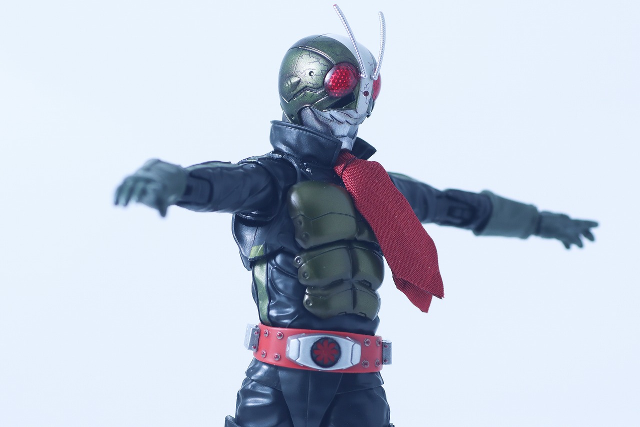 S.H.フィギュアーツ 真骨彫製法　仮面ライダー2号／一文字隼　THE NEXT　レビュー　可動範囲