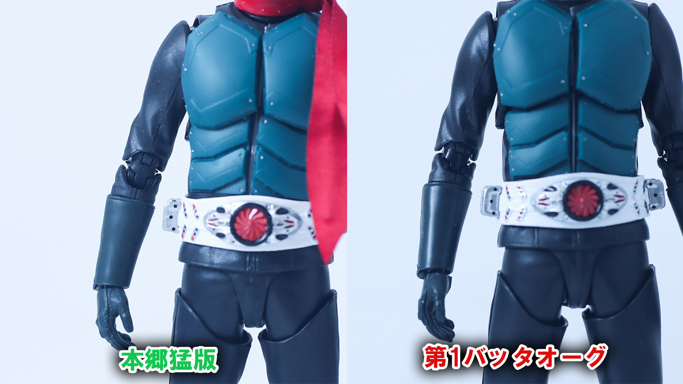 S.H.フィギュアーツ　第1バッタオーグ／仮面ライダー　シン・仮面ライダー　レビュー　比較　本郷猛版